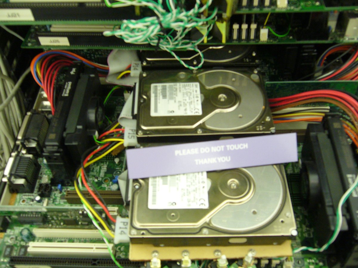 Google's first production server on display at the Computer History Museum